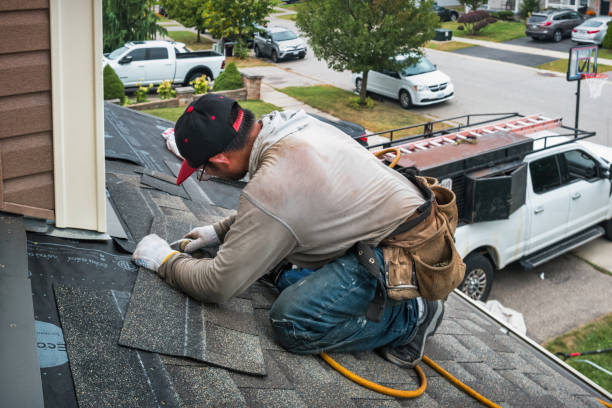 Professional Roofing technician working in Linden, PA